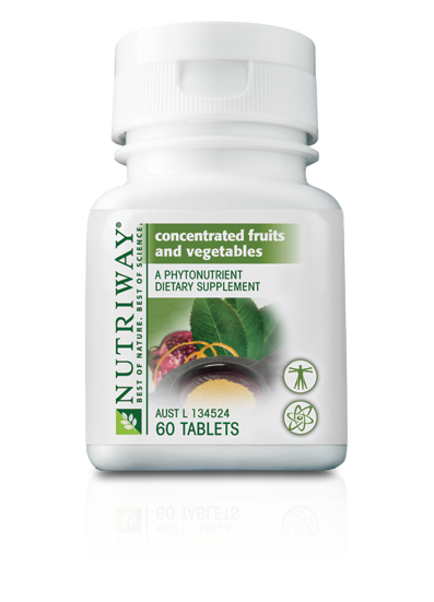NUTRIWAY® Concentrated Fruits and Vegetables - 60 Tablets - Vitamins ...